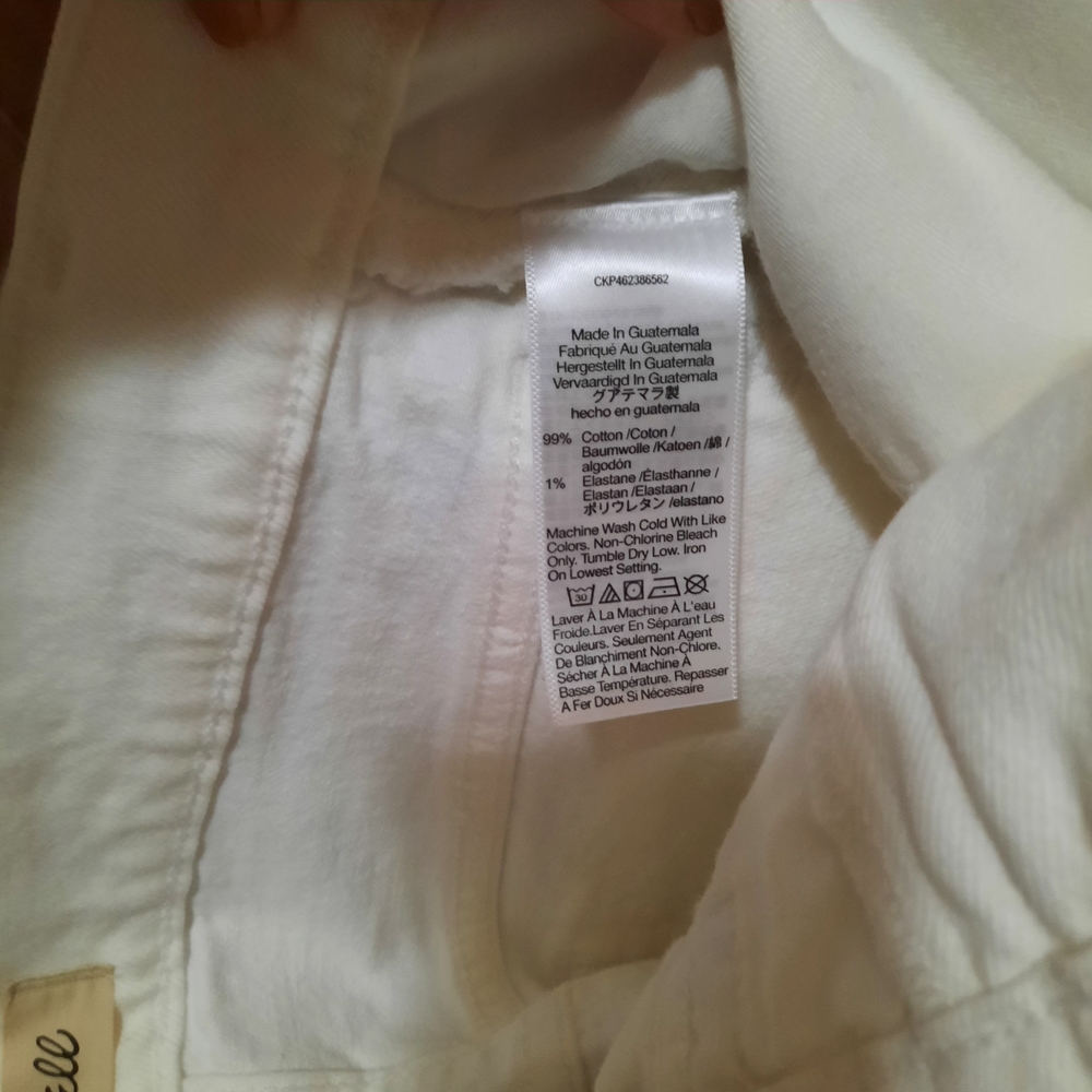 Madewell White Jean Shorts with Magic Pockets - Picture 10 of 16